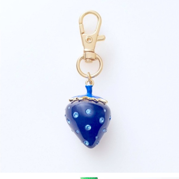 Accessories - Blue Strawberry Bag Charm Keychain - kate spade new york x Target Blue